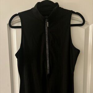 Black fitted bodysuit/jumpsuit